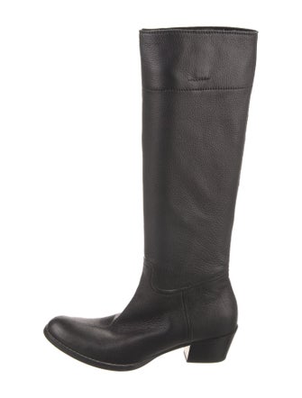 Miu Miu Leather Riding Boots