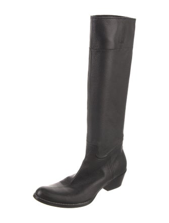 Miu Miu Leather Riding Boots
