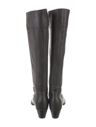 Miu Miu Leather Riding Boots