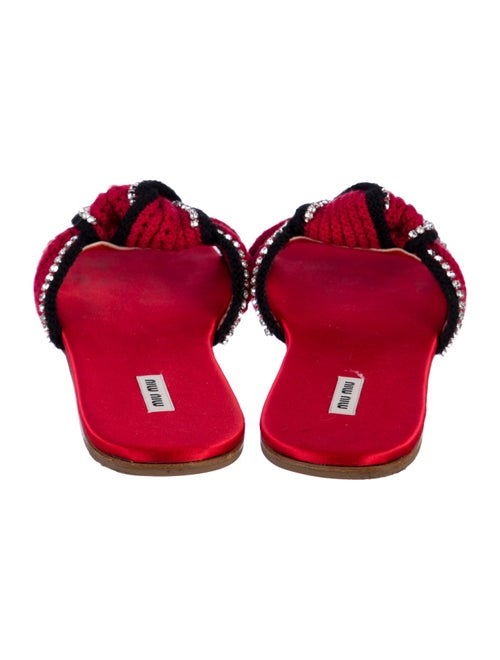 Miu Miu Crystal Embellishments Slides