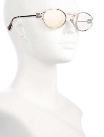 Miu Miu Round Mirrored Sunglasses