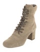 Miu Miu Suede Lace-Up Boots