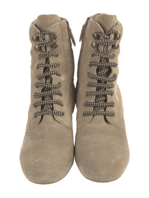 Miu Miu Suede Lace-Up Boots