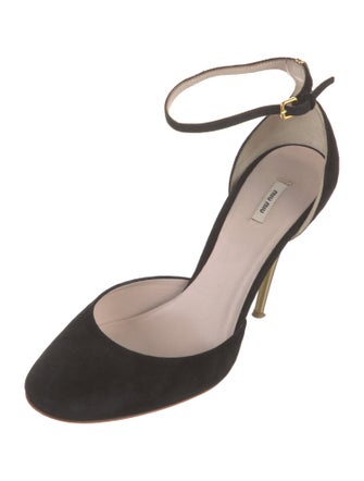 Miu Miu Suede D'Orsay Pumps