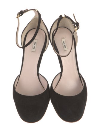 Miu Miu Suede D'Orsay Pumps