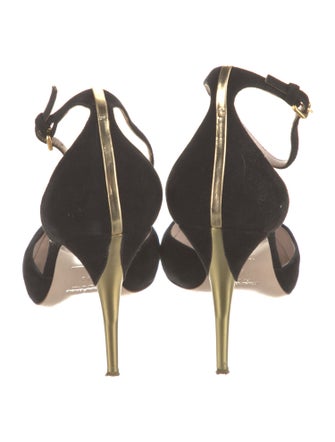 Miu Miu Suede D'Orsay Pumps