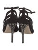 Miu Miu Suede Crystal Embellishments Gladiator Sandals