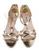 Miu Miu Patent Leather Crystal Embellishments Sandals