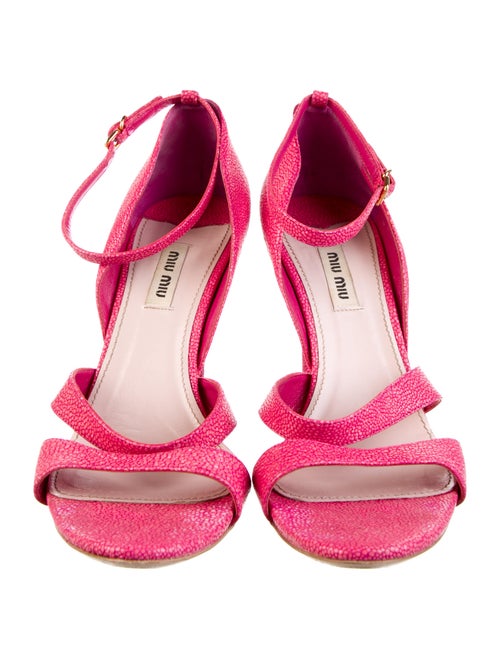 Miu Miu Leather Sandals