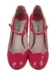 Miu Miu Patent Leather Glitter Accents Pumps