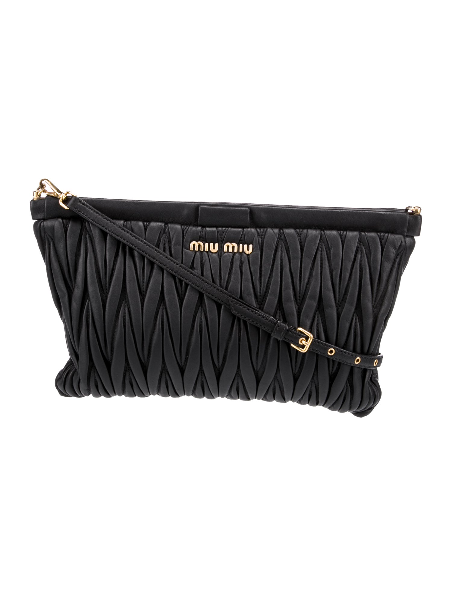 Miu Miu Leather Messenger Bag