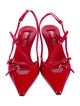 Miu Miu Patent Leather Slingback Pumps