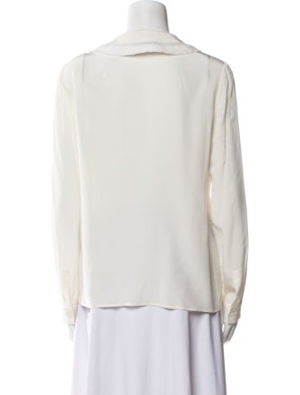 Miu Miu 2019 Silk Button-Up Top