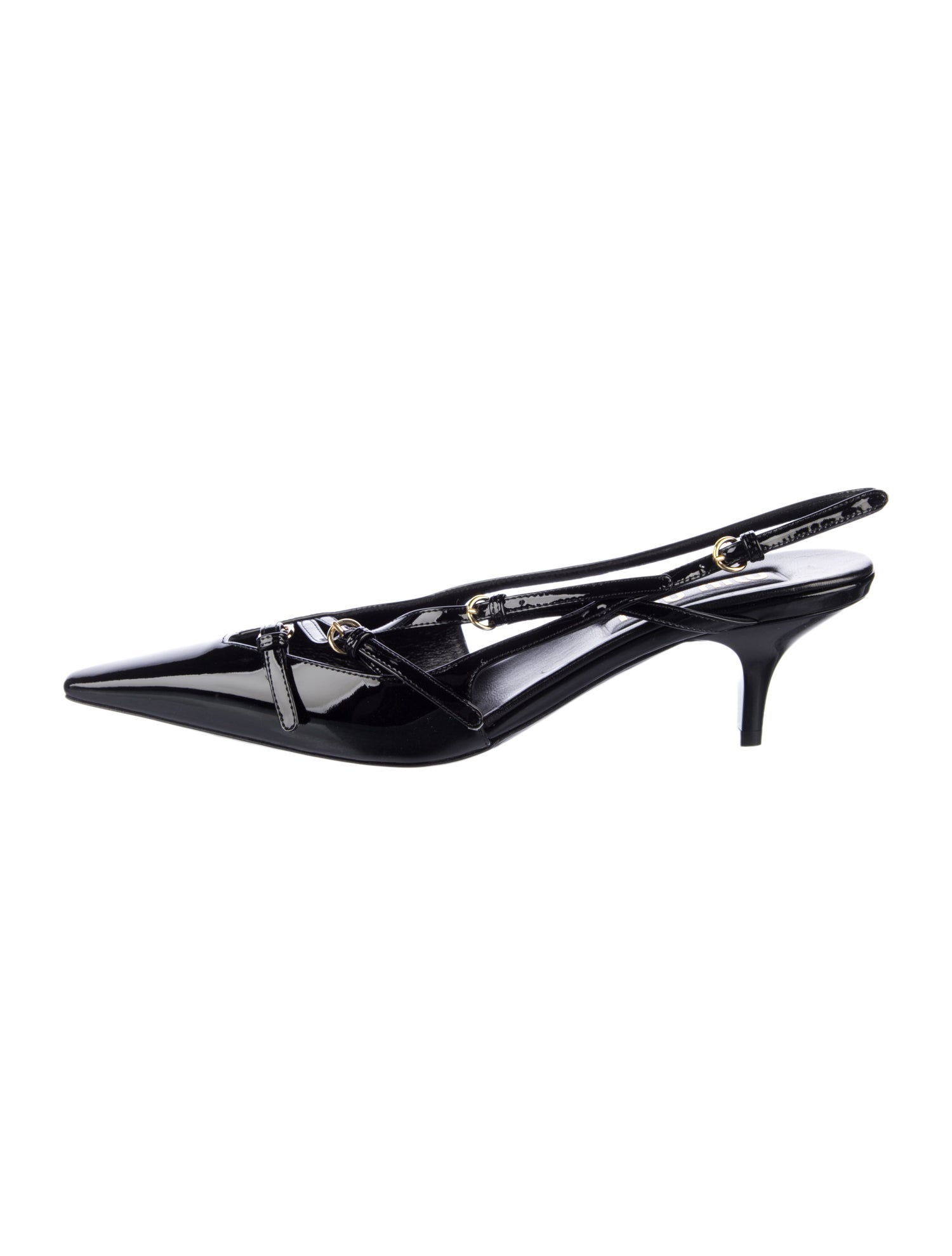 Miu Miu Patent Leather Slingback Pumps