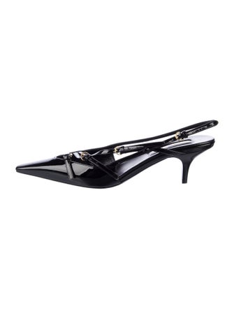 Miu Miu Patent Leather Slingback Pumps