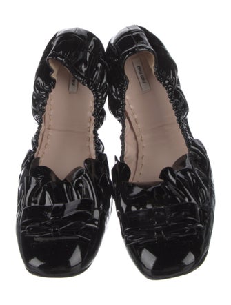 Miu Miu Patent Leather Ballet Flats