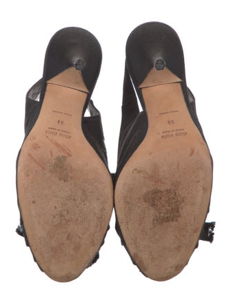 Miu Miu Bow Accents Slingback Pumps