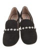 Miu Miu Suede Crystal Embellishments Pumps