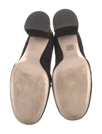 Miu Miu Suede Crystal Embellishments Pumps