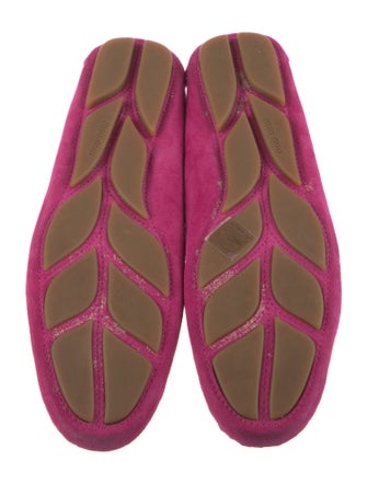 Miu Miu Suede Crystal Embellishments Loafers