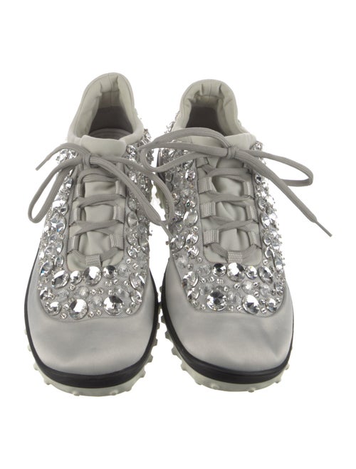 Miu Miu Satin Printed Sneakers