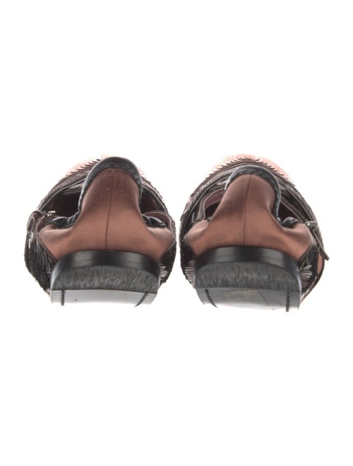 Miu Miu Satin Sequin Embellishments Ballet Flats