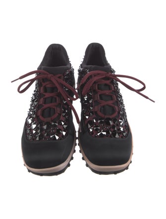 Miu Miu Satin Printed Sneakers