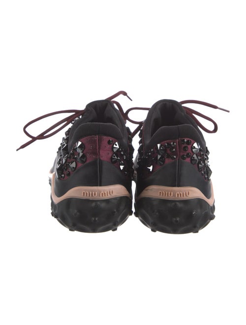 Miu Miu Satin Printed Sneakers