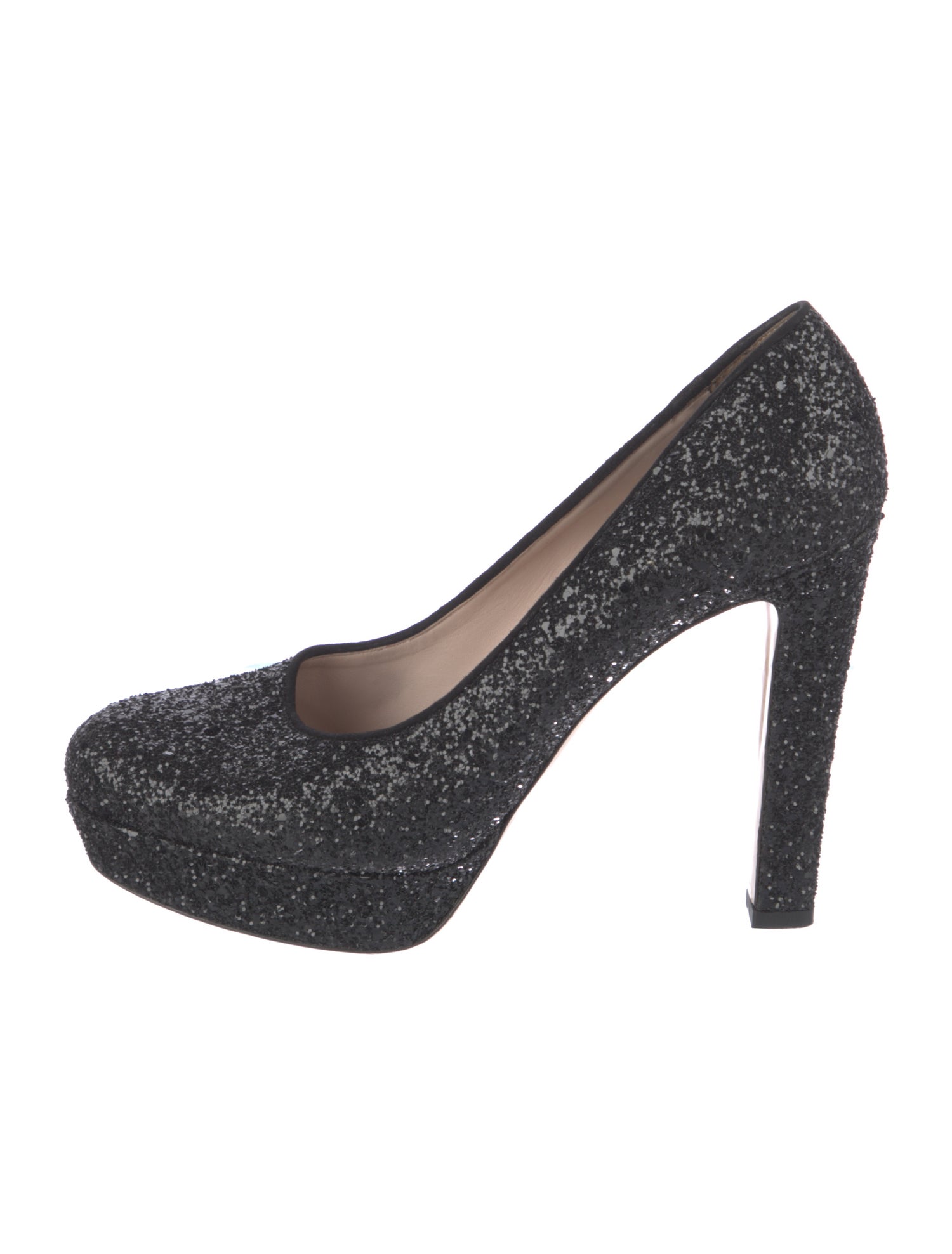 Miu Miu Glitter Glitter Accents Pumps