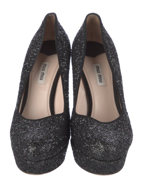 Miu Miu Glitter Glitter Accents Pumps