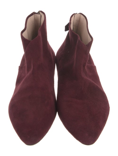 Miu Miu Suede Animal Print Chelsea Boots