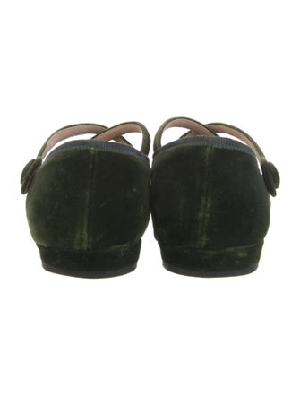 Miu Miu Velvet Mary Jane Flats
