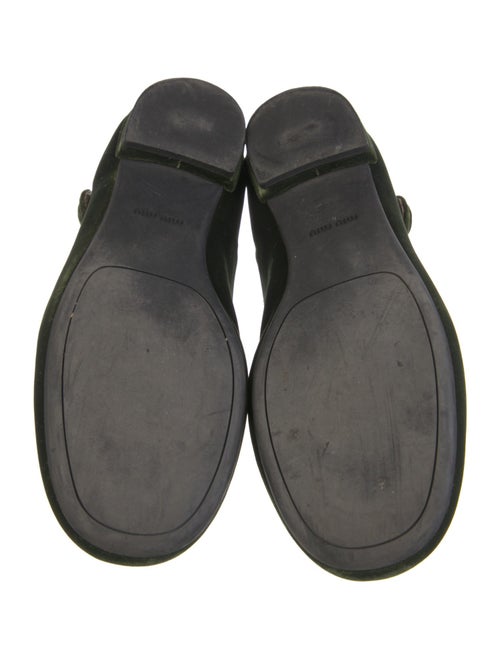 Miu Miu Velvet Mary Jane Flats