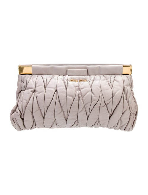 Miu Miu Leather Matelasse