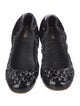 Miu Miu Patent Leather Crystal Embellishments Ballet Flats