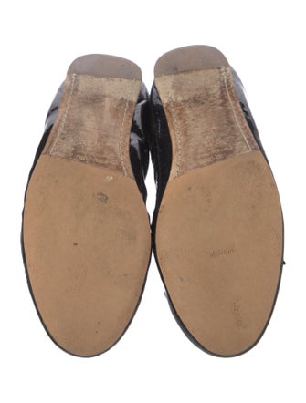 Miu Miu Patent Leather Crystal Embellishments Ballet Flats