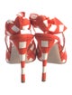 Miu Miu Plaid Print Bow Accents Slingback Pumps