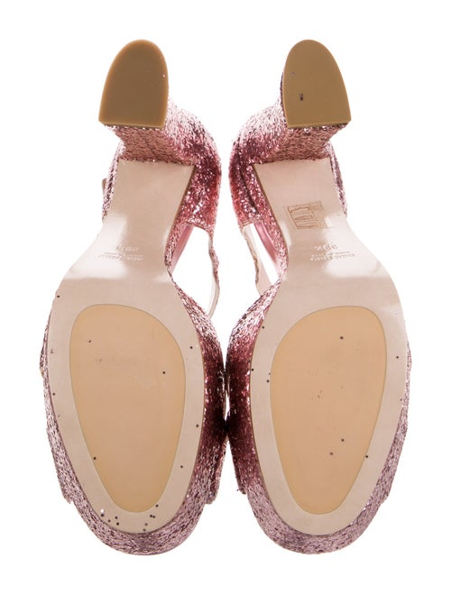 Miu Miu Glitter Glitter Accents D'Orsay Pumps