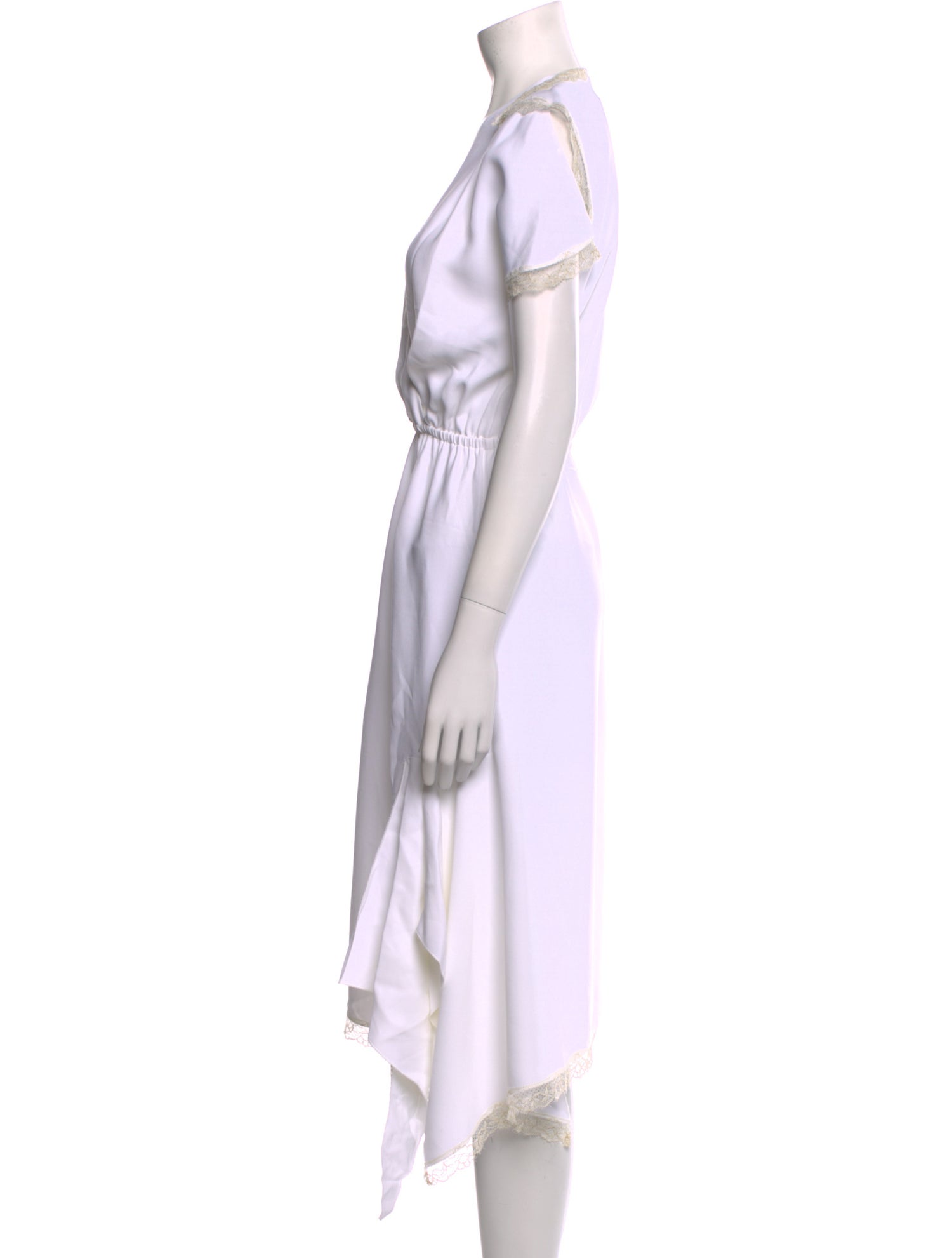 Miu Miu V-Neck Midi Length Dress