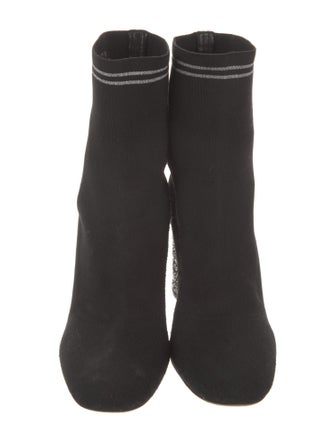 Miu Miu Glitter Accents Sock Boots