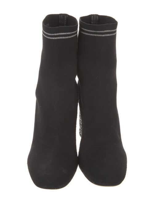 Miu Miu Glitter Accents Sock Boots