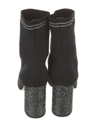Miu Miu Glitter Accents Sock Boots