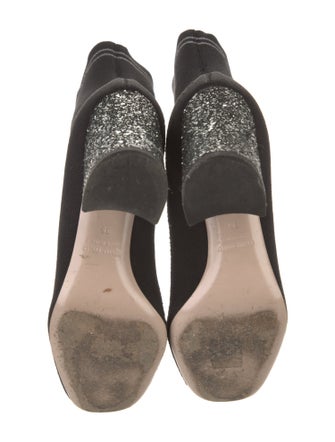 Miu Miu Glitter Accents Sock Boots