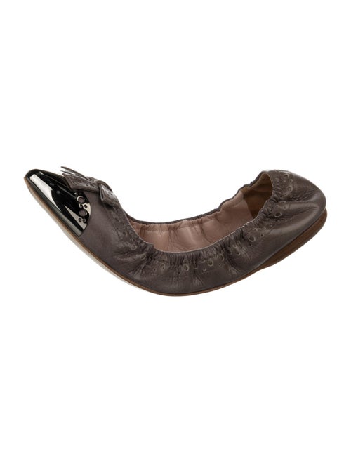 Miu Miu Leather Ballet Flats