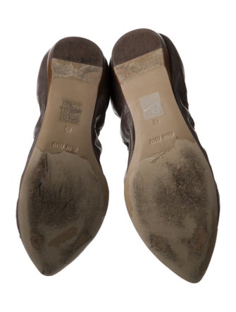 Miu Miu Leather Ballet Flats
