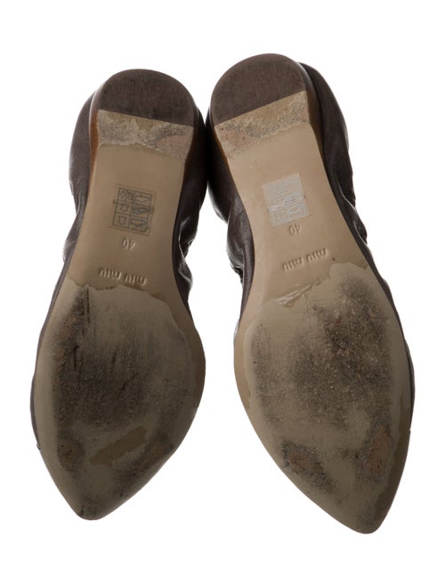 Miu Miu Leather Ballet Flats