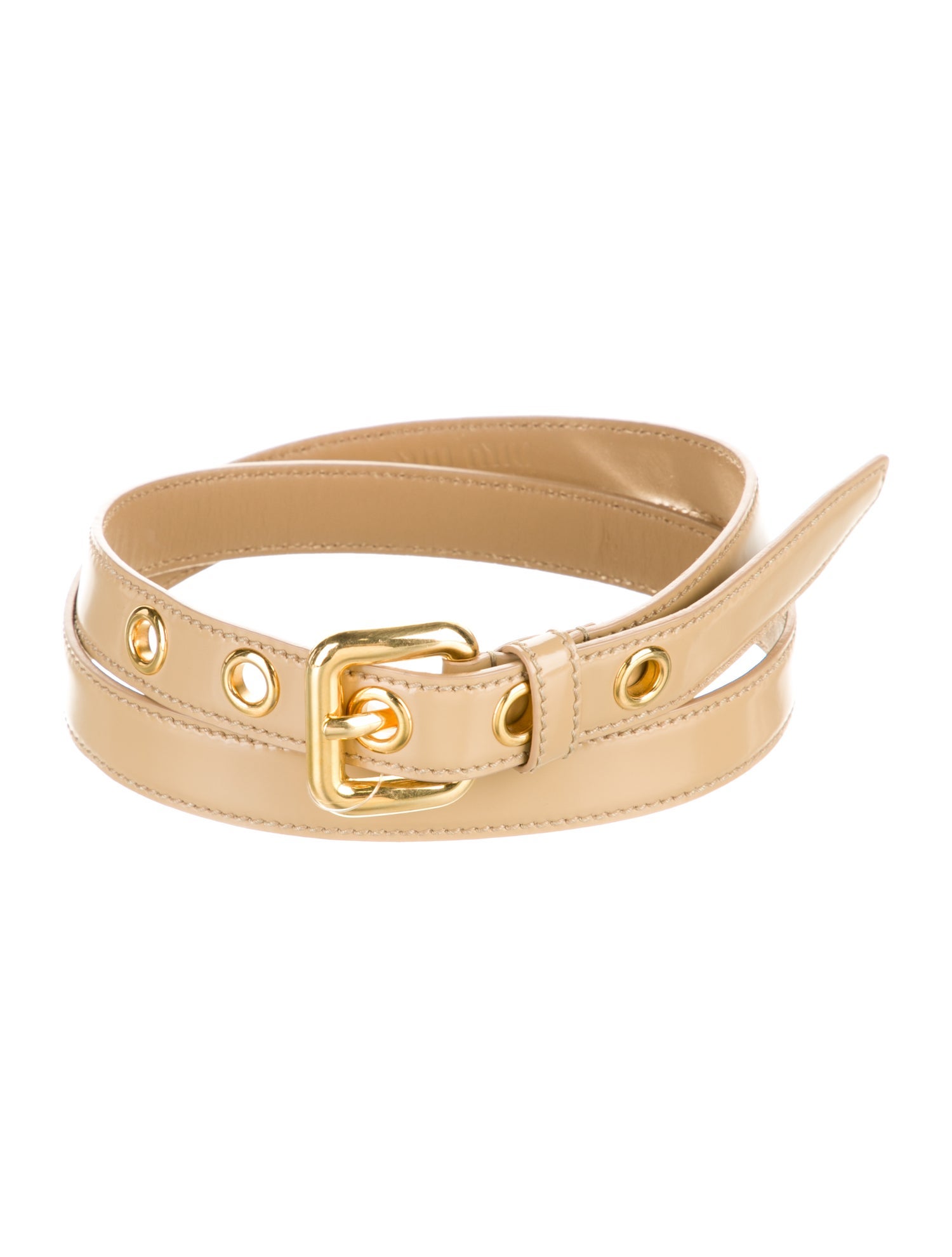 Miu Miu Skinny Leather Belt
