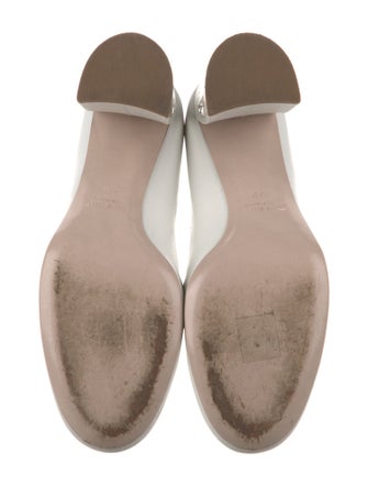 Miu Miu Leather Crystal Embellishments Pumps