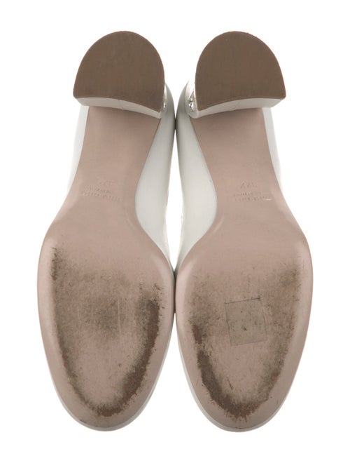 Miu Miu Leather Crystal Embellishments Pumps