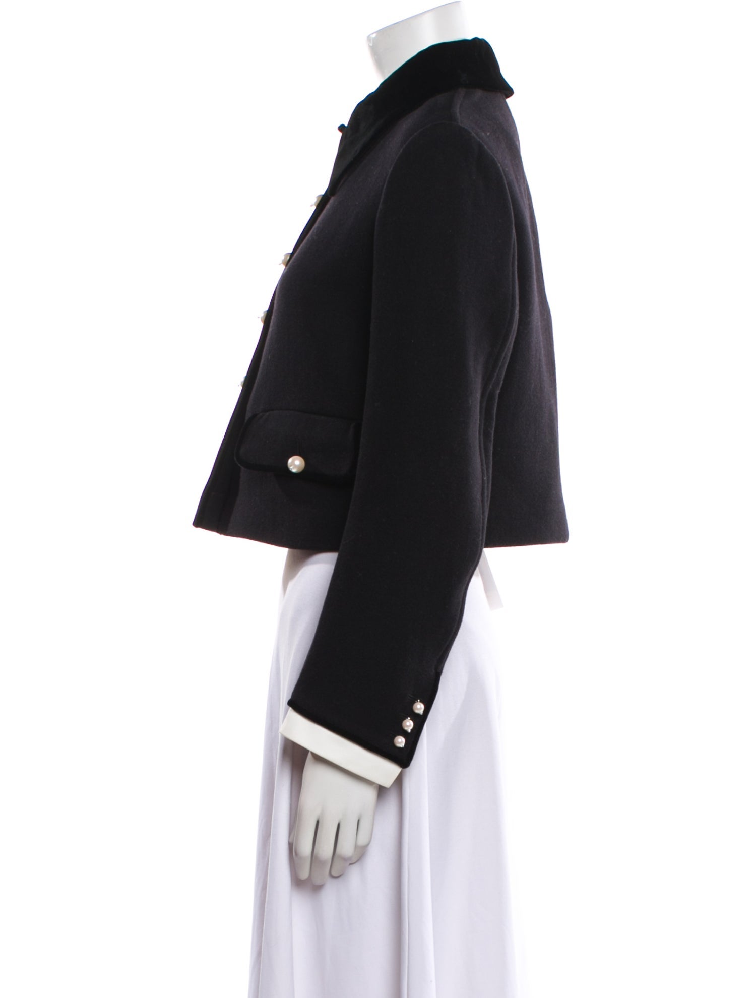 Miu Miu 2019 Velvet-Trimmed Bolero